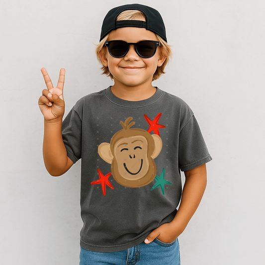 Boy Monkey DTF Transfer