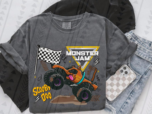 MJ Scooby Monster Truck DTF Transfer