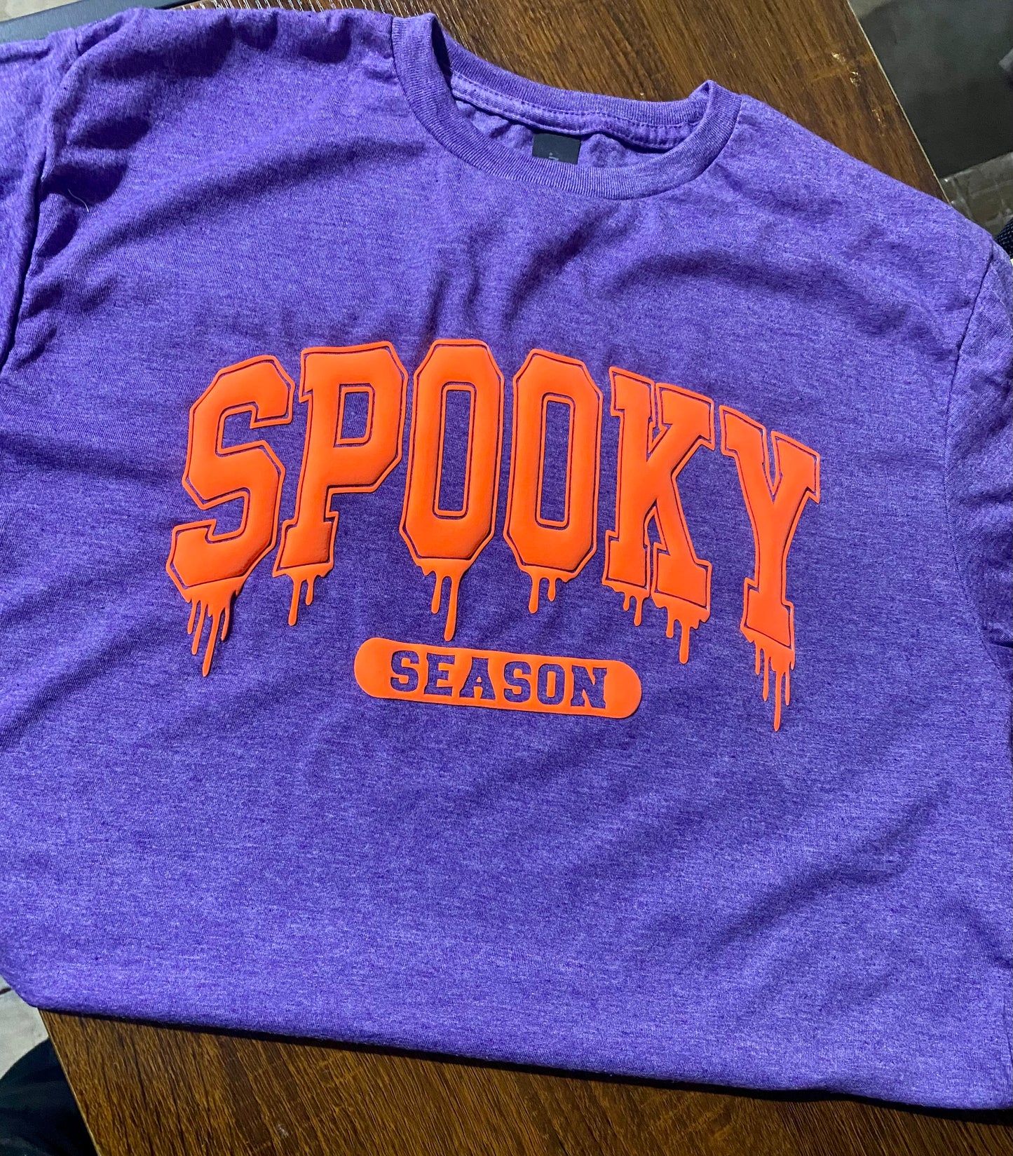 RTS Orange Spooky Season 3D Puff Transfer