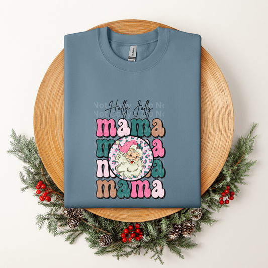 Holly Jolly Mama DTF Transfer
