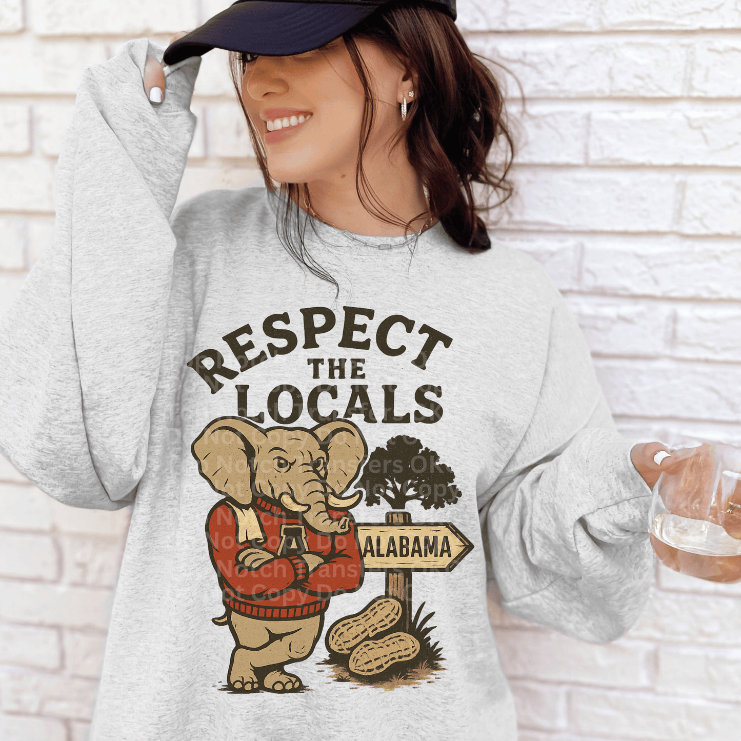 Respect The Locals- Alabama DTF Transfer