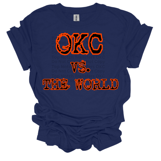 OKC Vs. The World Orange DTF Transfer