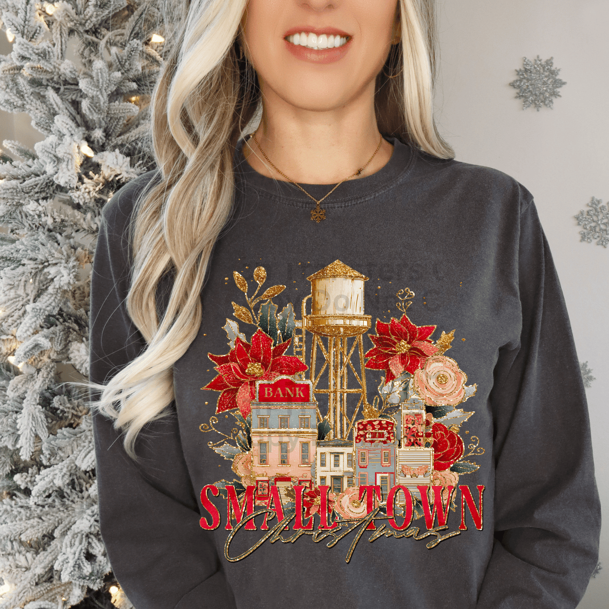 Small Town Christmas DTF Transfer