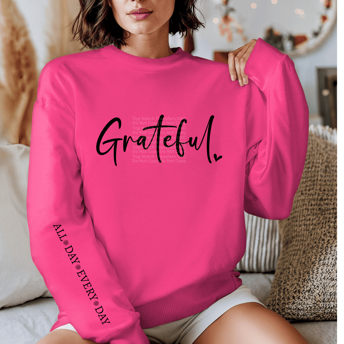 Grateful (sleeve design included) DTF Transfer