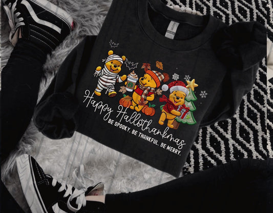 Happy Hallothanksmas DTF Transfer