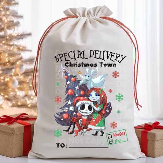 Santa Bag Design 21 DTF Print