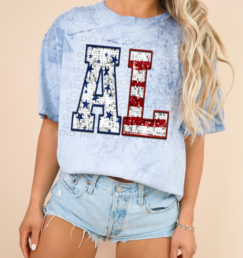 Alabama - Patriotic States DTF Transfer