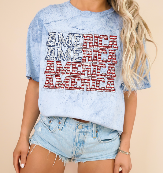America - Patriotic States DTF Transfer
