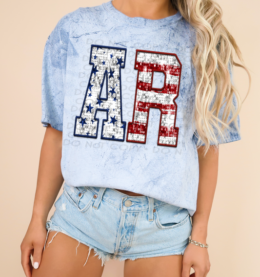Arkansas - Patriotic States DTF Transfer
