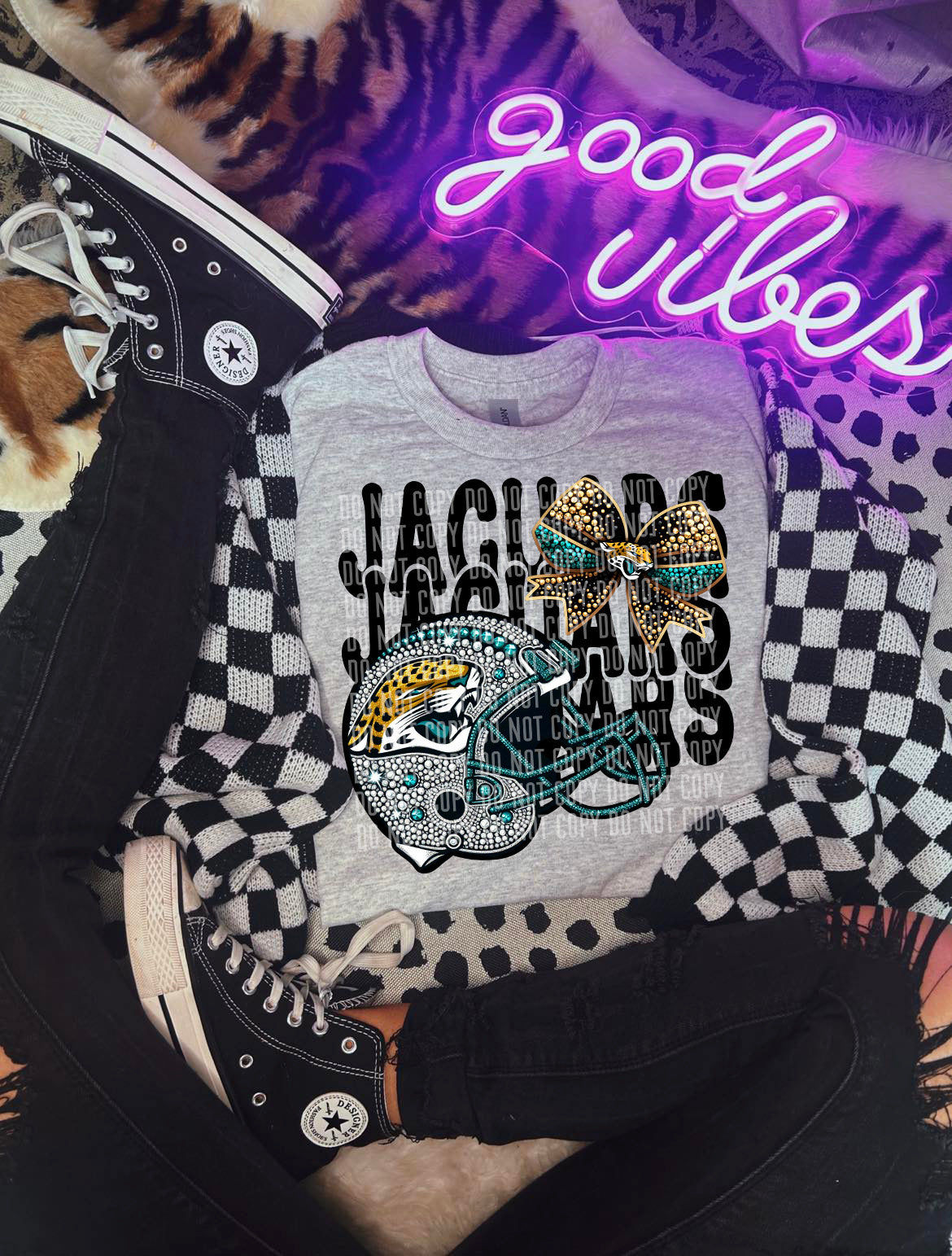 Jaguars Team Bows DTF Transfer