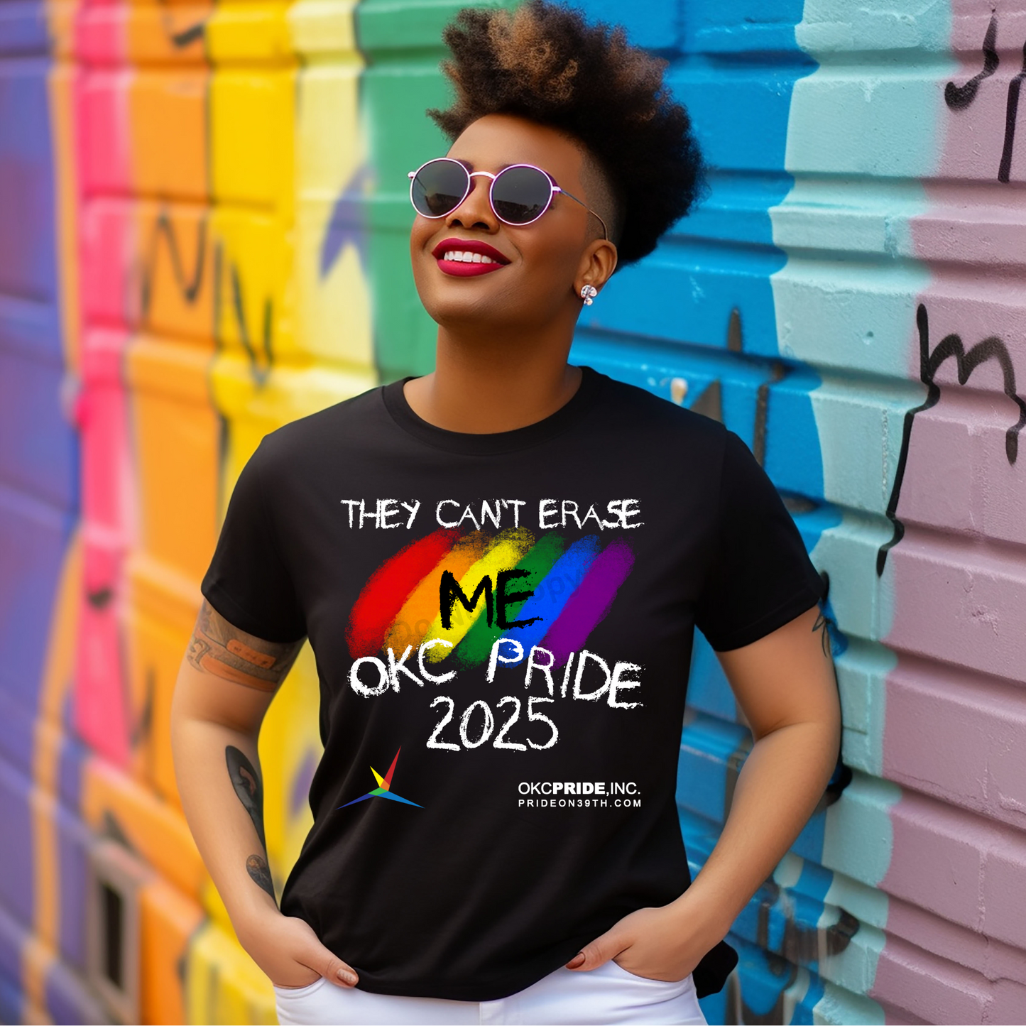 2025 OKC Pride T-Shirt- They Can’t Erase Me