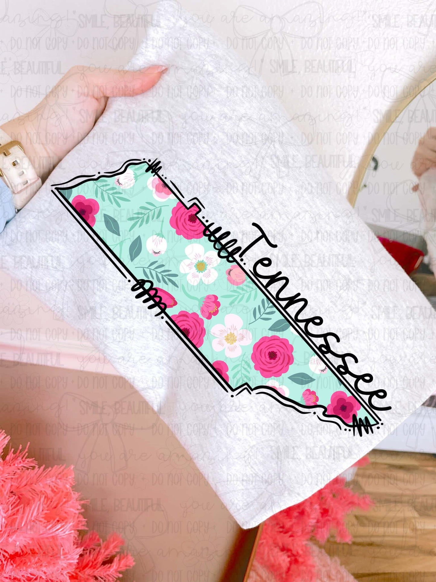 Floral States DTF Transfer