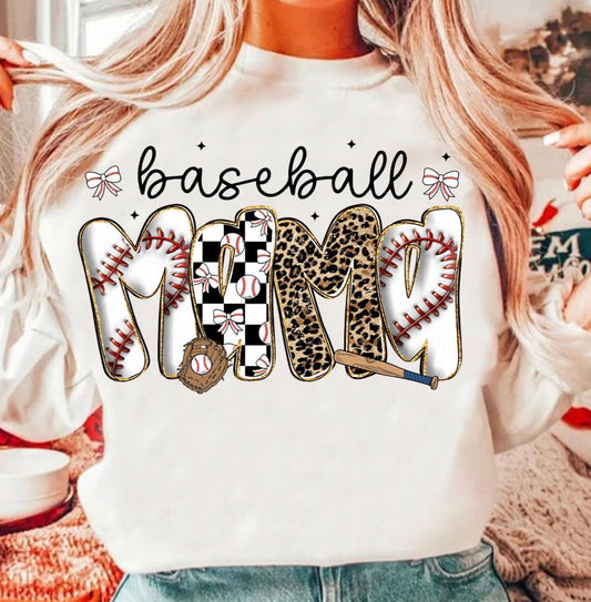 Baseball Mama DTF Transfer