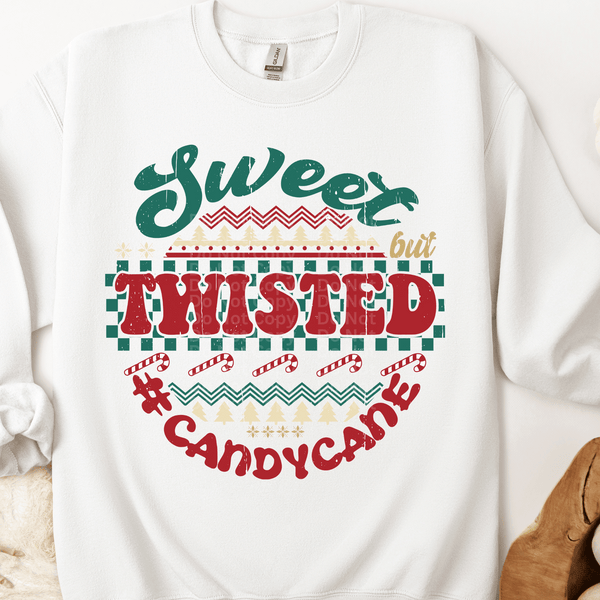 Sweet but Twisted Ugly Christmas Sweater DTF Transfer