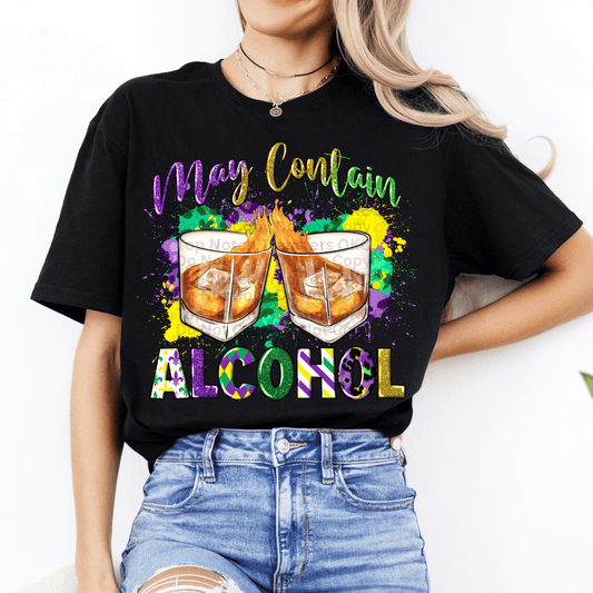 May Contain Alcohol DTF Transfer