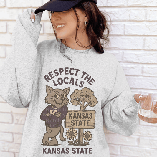 Respect The Locals- Kansas State DTF Transfer