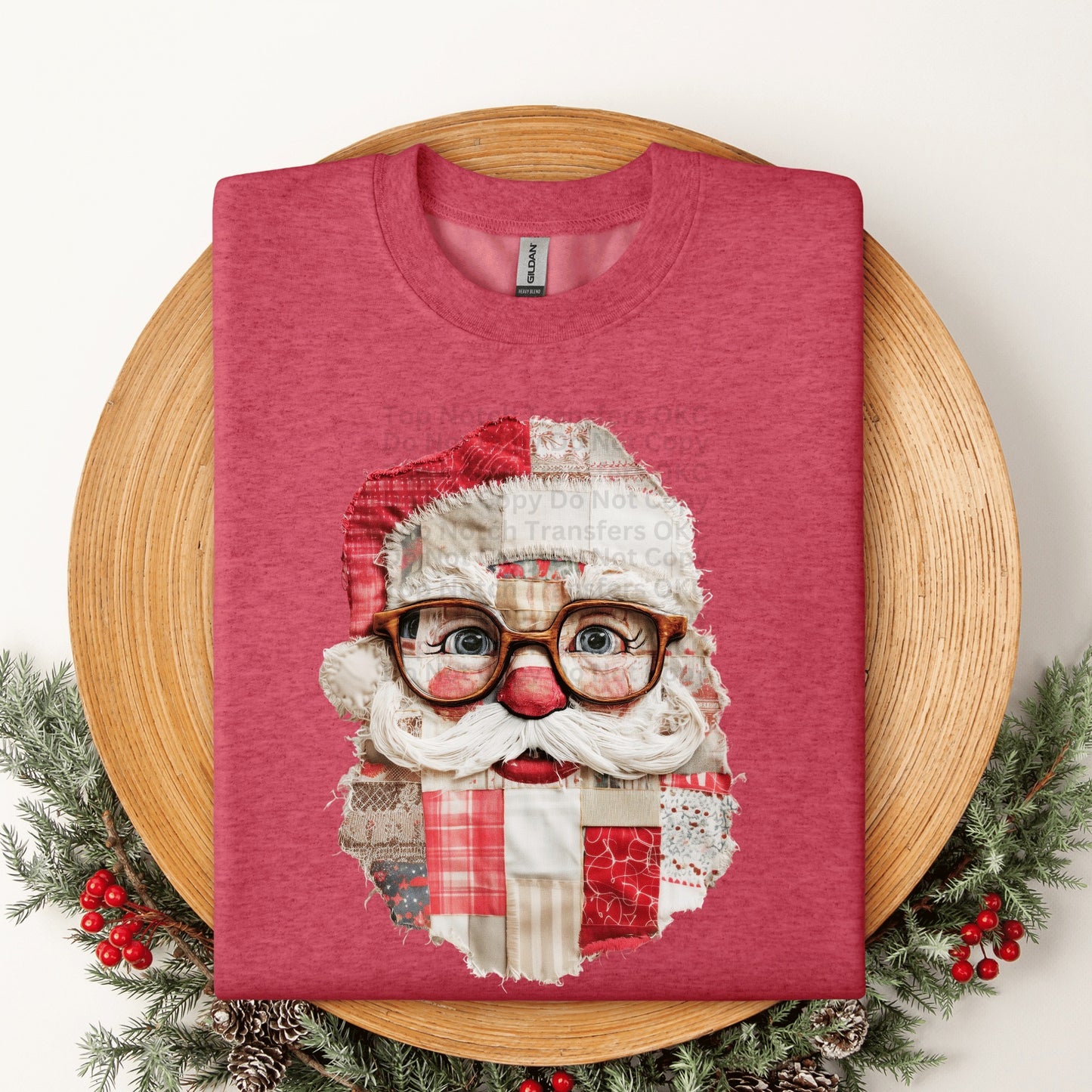 RTS Patchwork Santa ADULT DTF Transfer