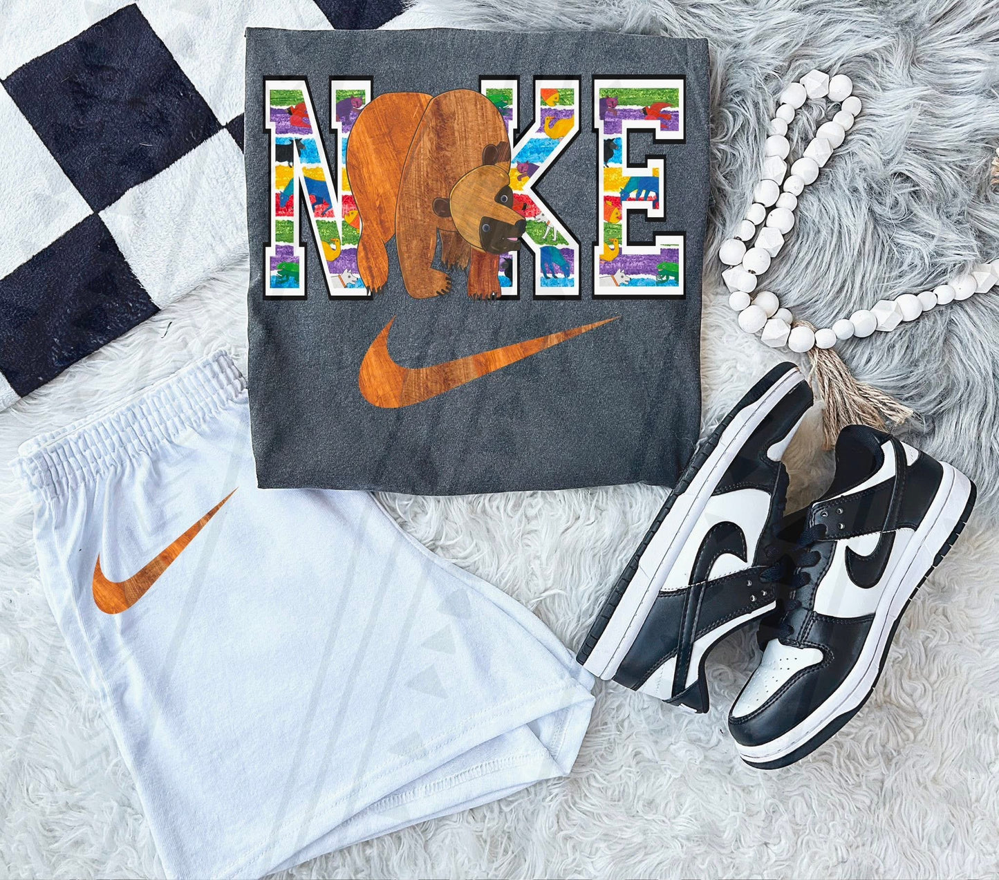 Storybook Swoosh- Brown Bear DTF Transfer
