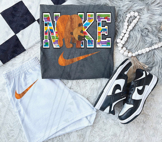 Storybook Swoosh- Brown Bear DTF Transfer