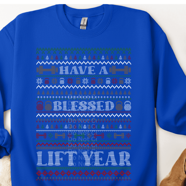 Have a Blessed Lift Year Ugly Christmas Sweater DTF Transfer