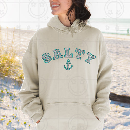 SALTY Teal DTF Transfer