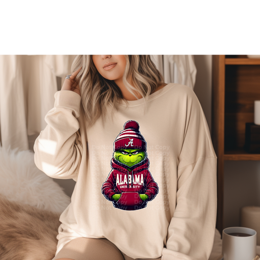 Green One Alabama DTF Transfer