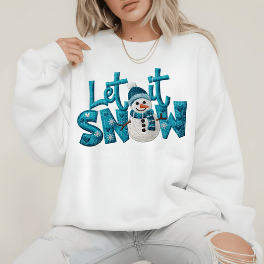 Let It Snow DTF Transfer