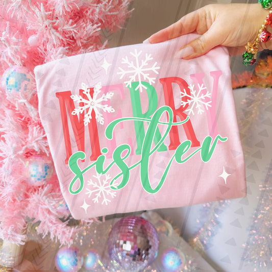 Merry Sister DTF Transfer