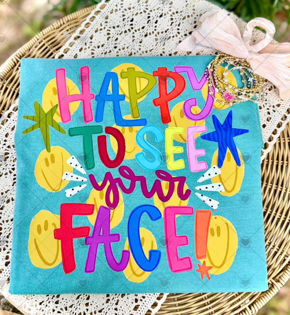 Happy To See Your Face DTF Transfer