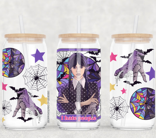 Wednesday UV DTF 16oz Cup Wrap