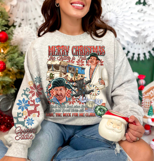 Clark Christmas *Optional long sleeve design* DTF Transfer