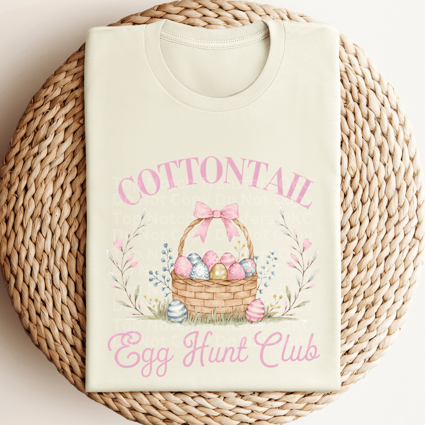 Cotton Tail Egg Hunt Club DTF Transfer