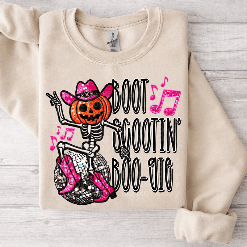 Boot Scootin’ Boo-gie black DTF Transfer