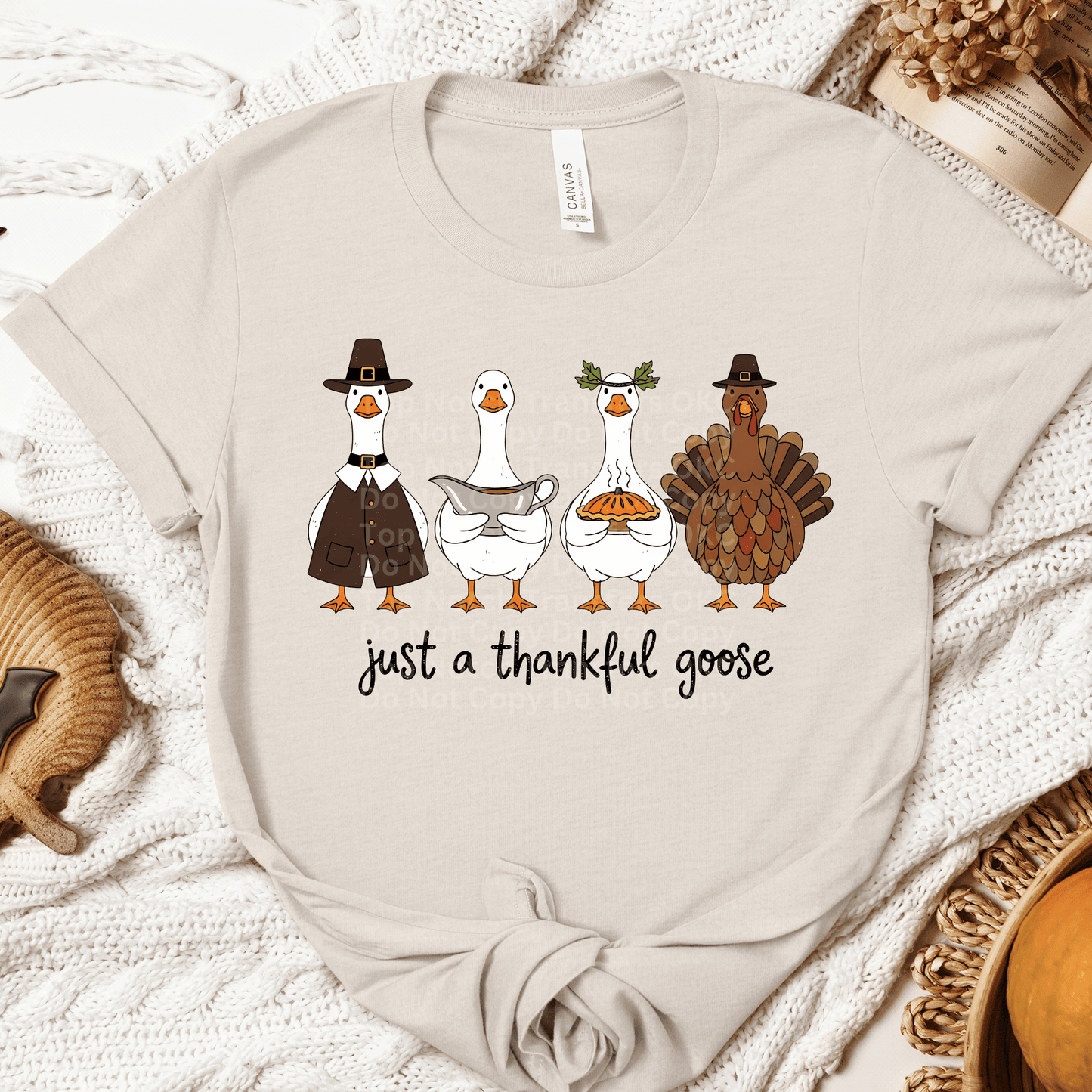 Just A Thankful Goose DTF Transfer