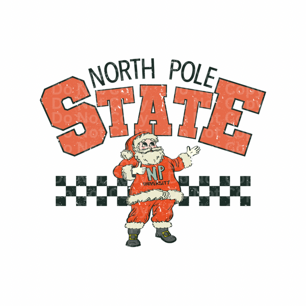 North Pole State DTF Transfer