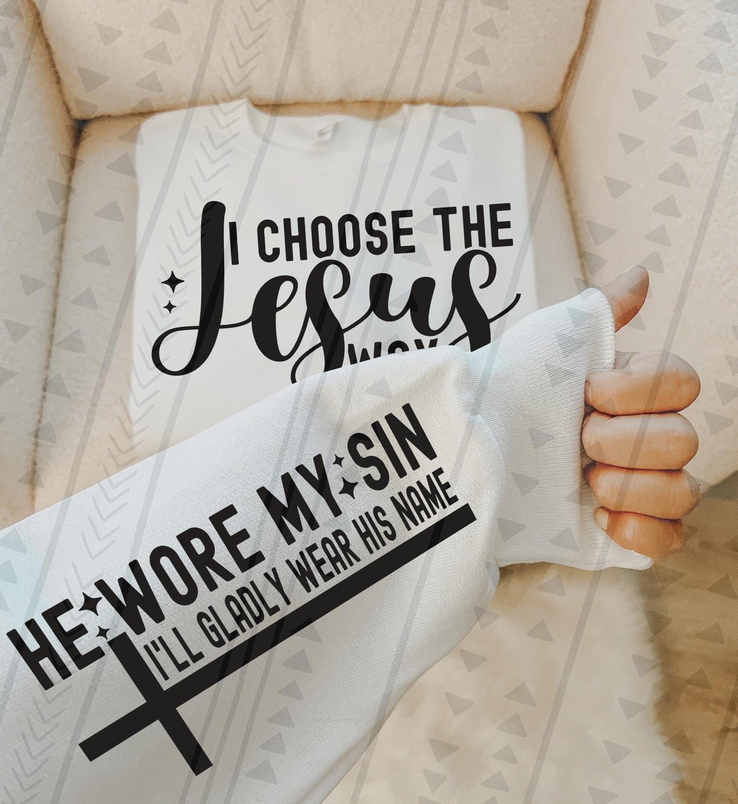 I choose the Jesus way DTF Transfer