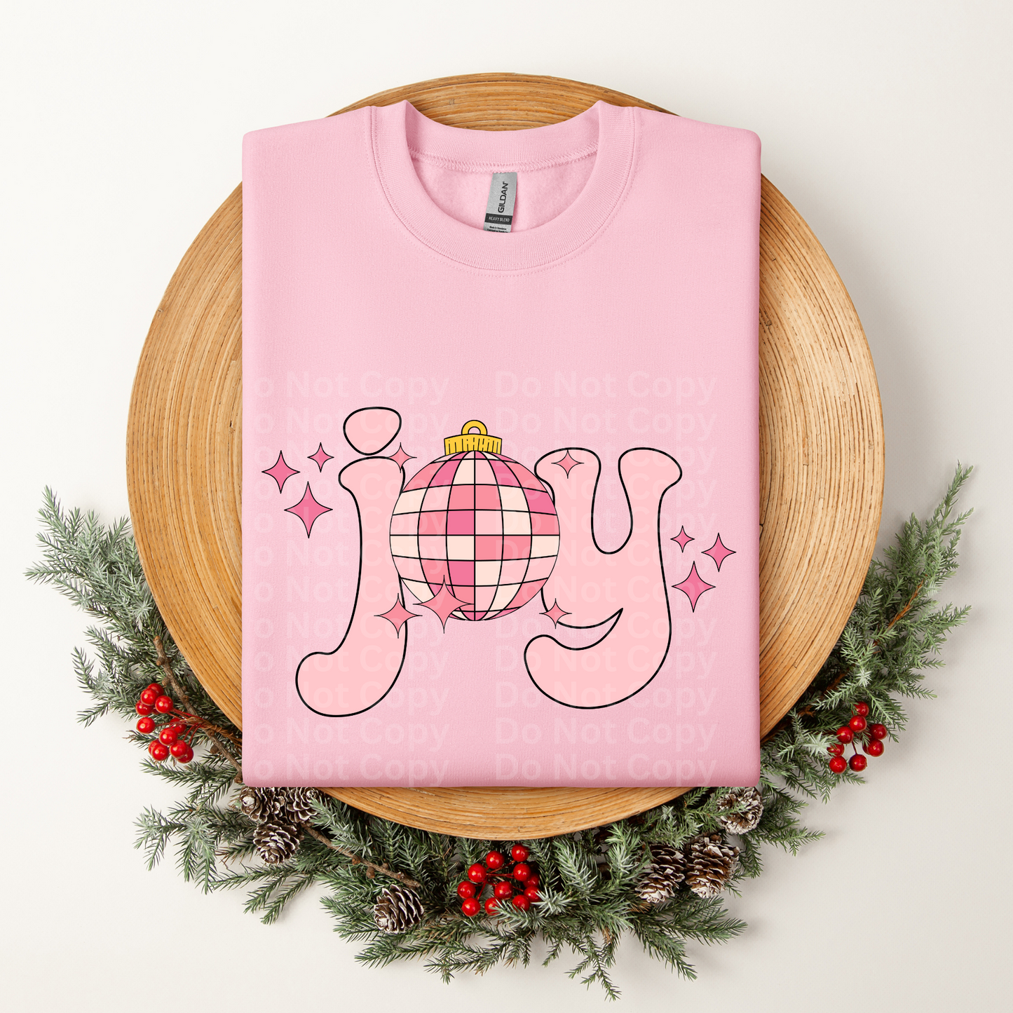 Joy disco pink DTF Transfer