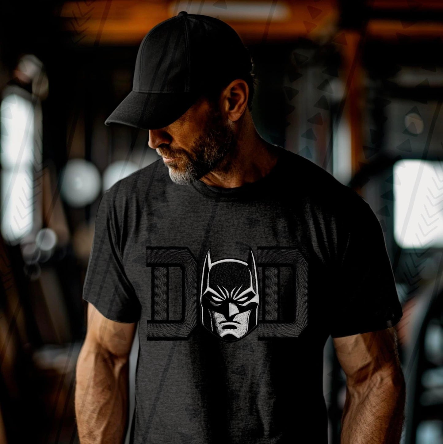 DAD- BM Black Faux Embroidery DTF Transfer