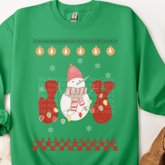 Joy Ugly Christmas Sweater DTF Transfer
