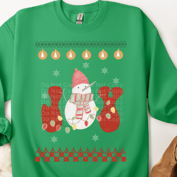 Joy Ugly Christmas Sweater DTF Transfer