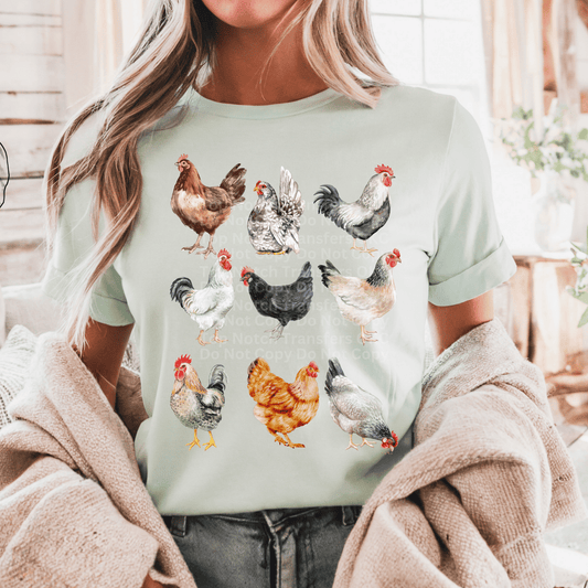 Chickens DTF Transfers