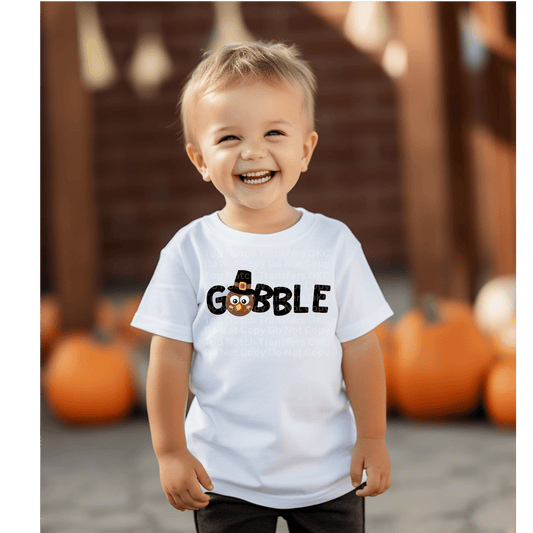 Gobble Pilgrim Turkey (Boy) DTF Transfer