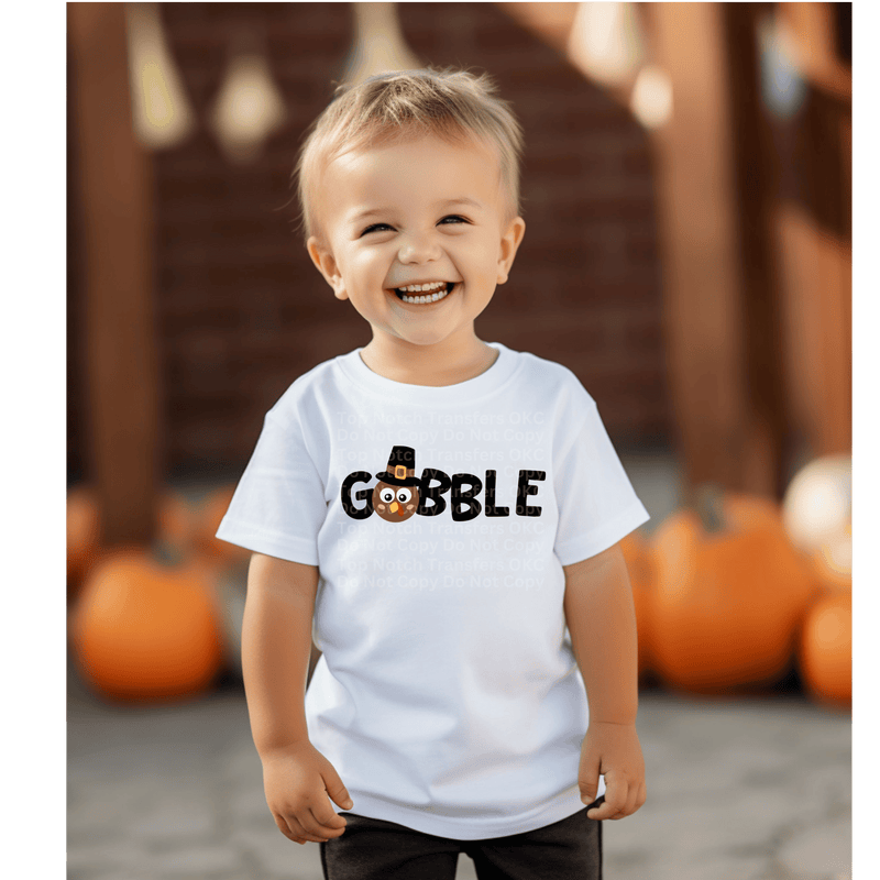 Gobble Pilgrim Turkey (Boy) DTF Transfer