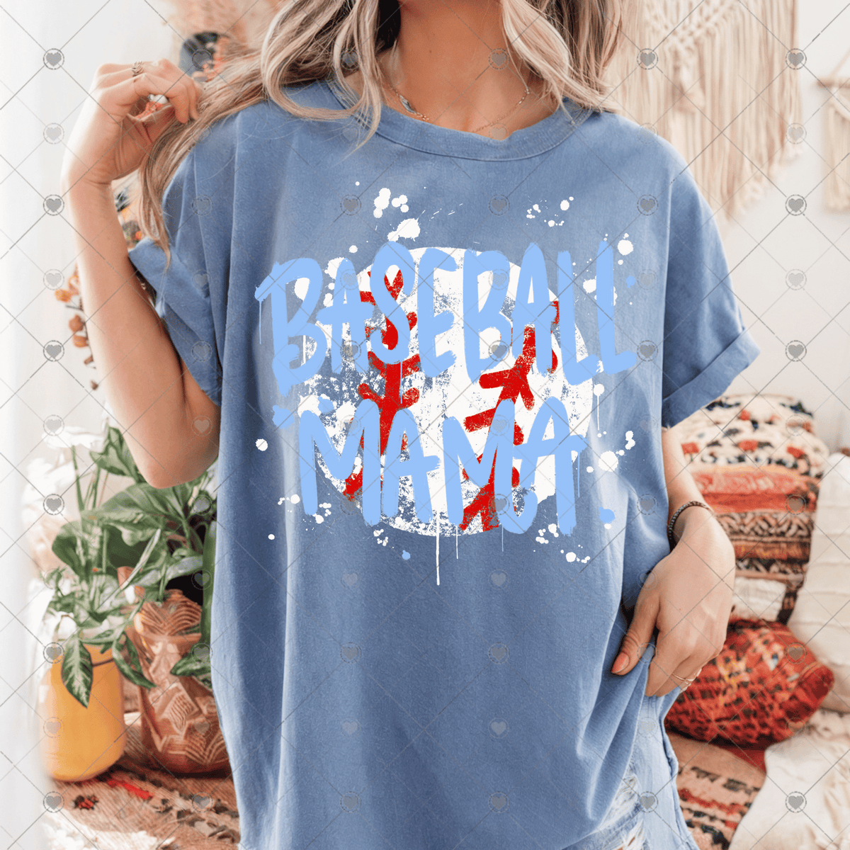 Baseball Mama Splash DTF Transfer