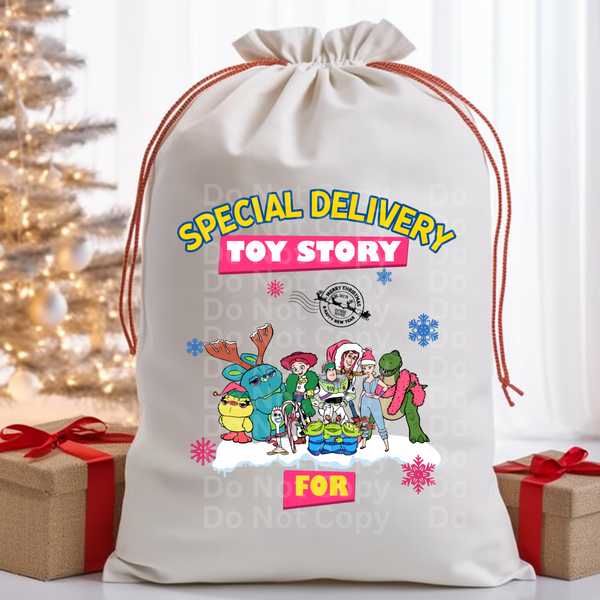 Santa Bag Design 3 DTF Print