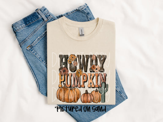Howdy Pumpkin DTF Transfer