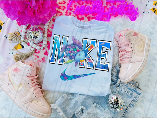 Storybook Swoosh-Rainbow Fish DTF Transfer