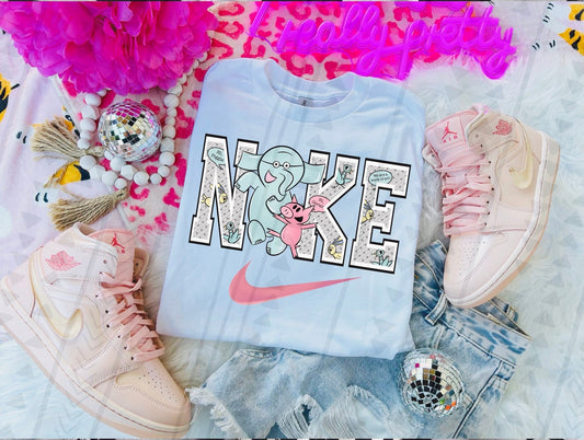 Storybook Swoosh- Elephant & Piggie DTF Transfer