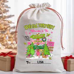 Santa Bag Design 11 DTF Print