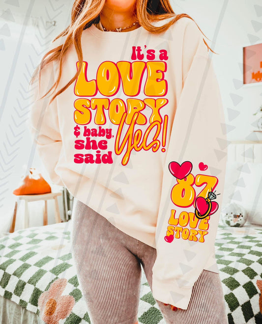 TS It’s A Love Story 2 DTF Transfer